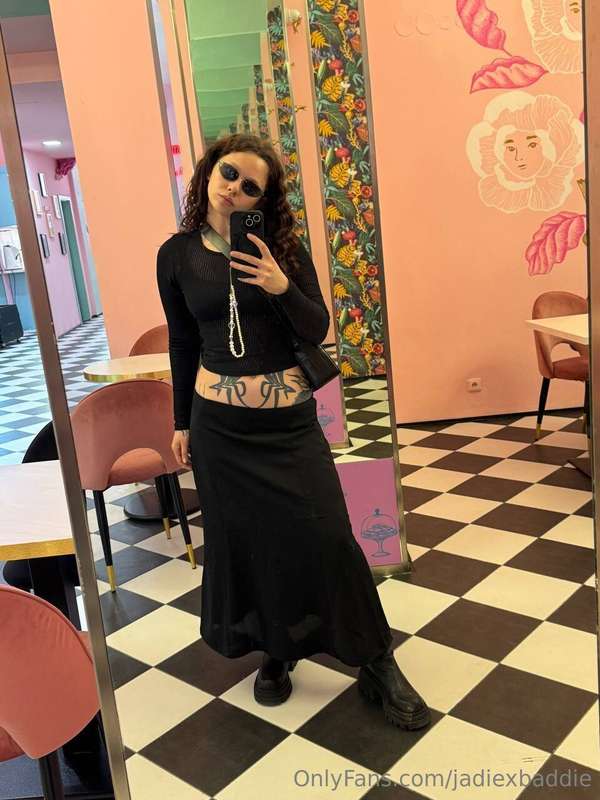 I'm wearing a black outfit today — would you like it if I sh..