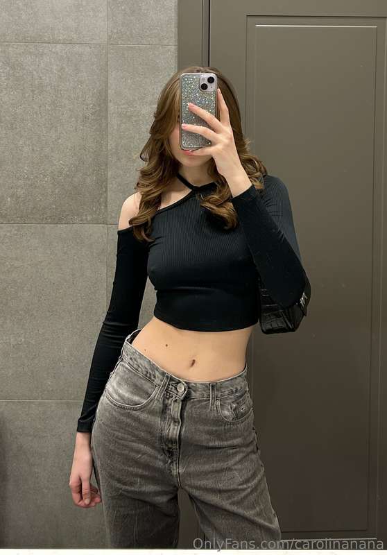 Even the cold won’t make me give up my style. Sure, my tummy..