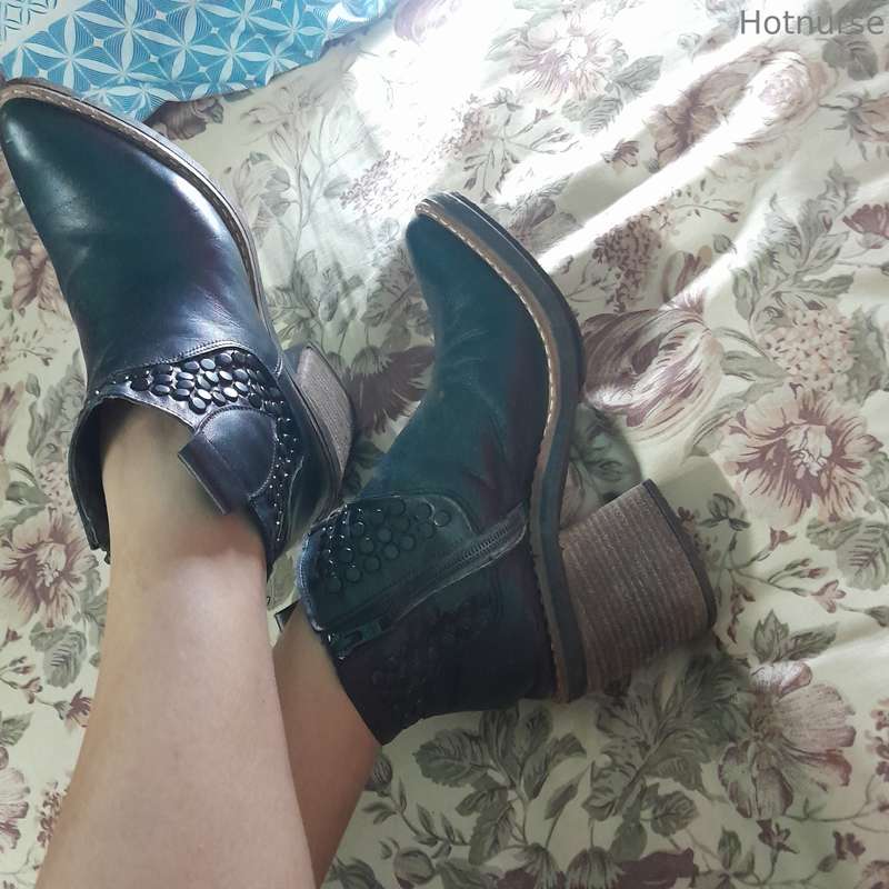 black boots