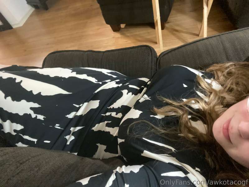 Post dinner couch lounging