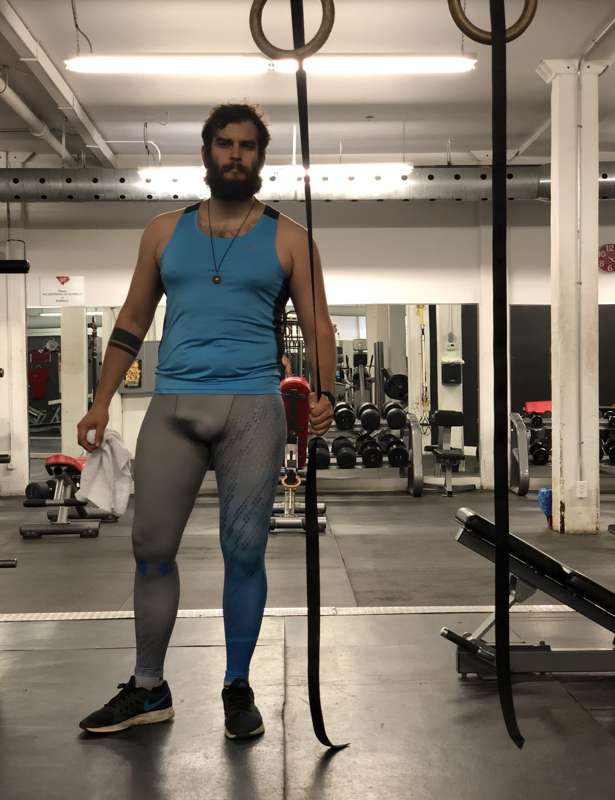 worked real hard at the gym this morning