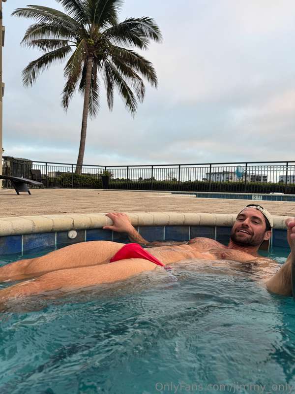 POV: It's Saturday and we are chillen in the hot tub 🥵 