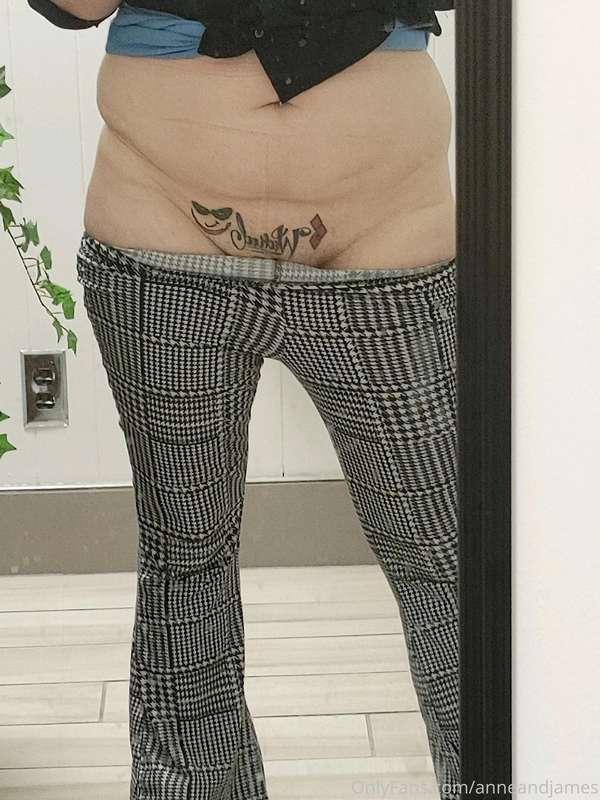 Oops thongless at work
