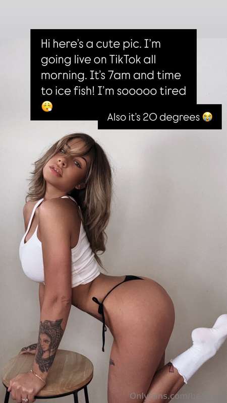 I’ll be wearing a bikini top on live on TikTok!!! Maybe I’ll..