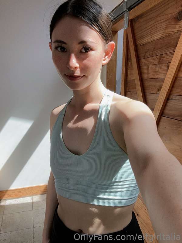 Stripping down after the gym