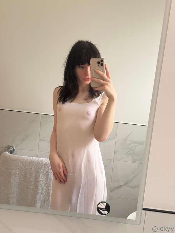 Do you like my dress? 🤭 DEFINITELY appropriate to go out on ..