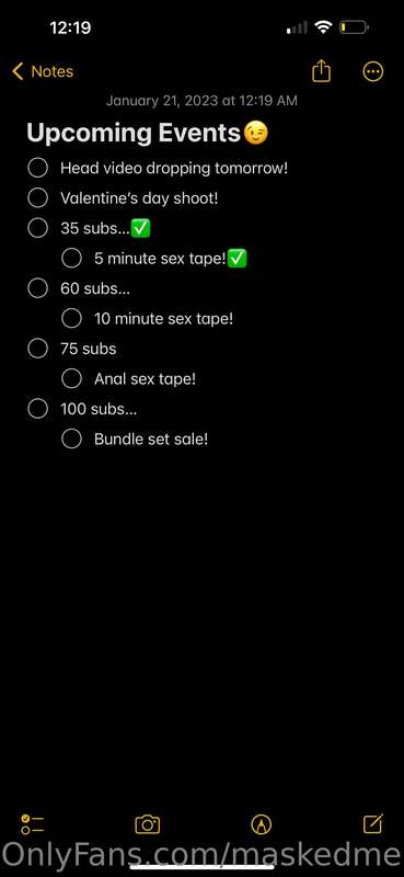 We hit 35 subs…Sex tape coming soon👀 Let’s get to 60 subs fo..