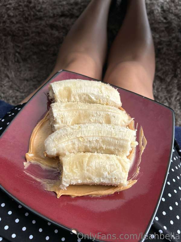 When I’m having a hard day, bananas and peanut butter helps...
