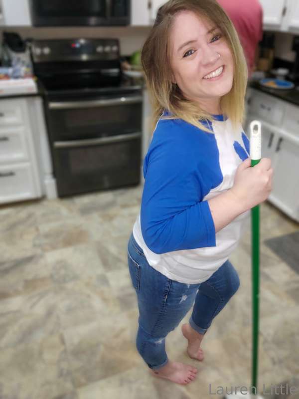 I don't know how much sweeping went on...I was too busy danc..