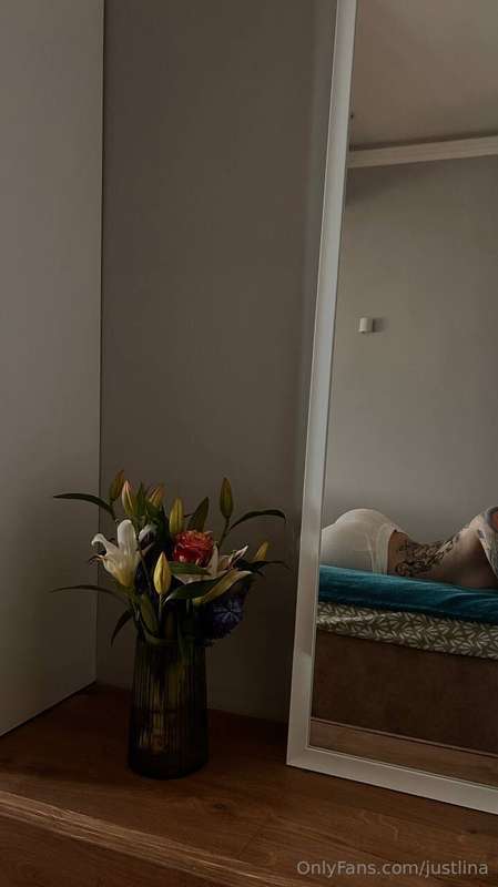 I really love flowers and walking around the house without a..