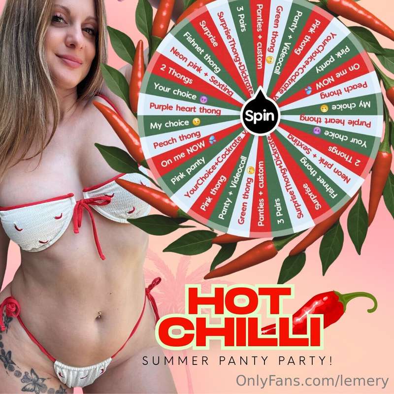 ☀️HOT CHILLI PANTY PARTY 🌶️🔥It’s summer, it’s hot, and my pa..