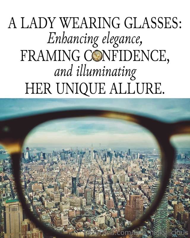 🫶 A Lady Wearing Glasses 🫶