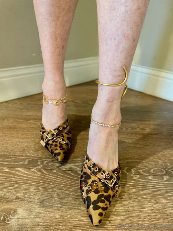 My Cheetah print shoes make me feel like I’m strolling on th.. 3