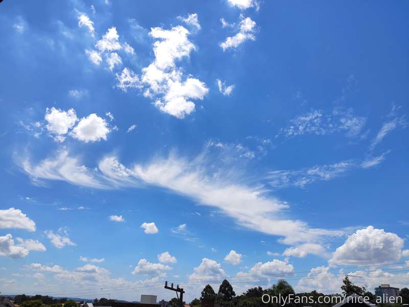 Clouds on a hot day