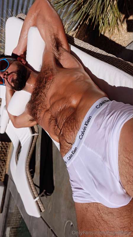 I'm so horny thinking about you while tanning. Wanna see me ..