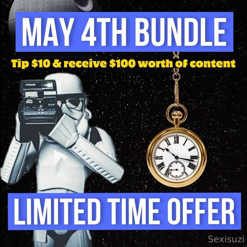 May the 4th be naughty 😈 Tip just $10 and unlock $100 worth ..