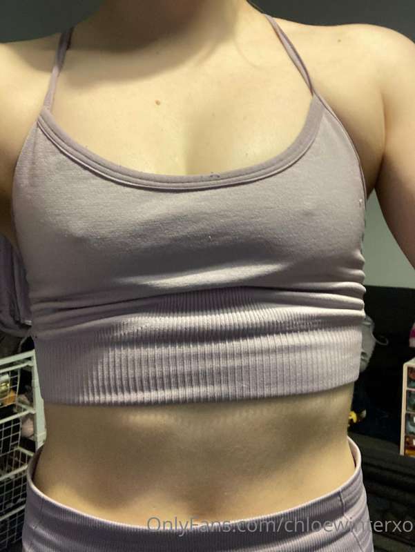 Took pre workout, have had hard nipples since 🙈