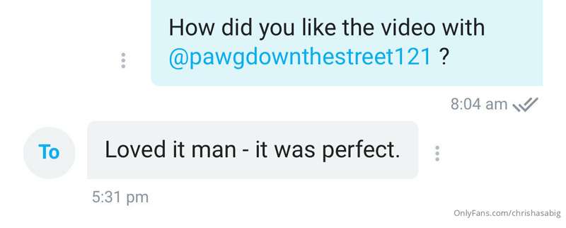 People are really loving the video with me and @pawgdownthes..