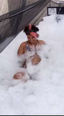 Playing in princess Gemni’s foam pit!