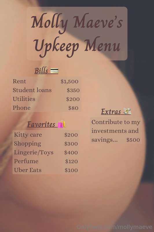 ✨ **Menu, Upkeep, and Clubs** ✨

Message me for more details.. 2