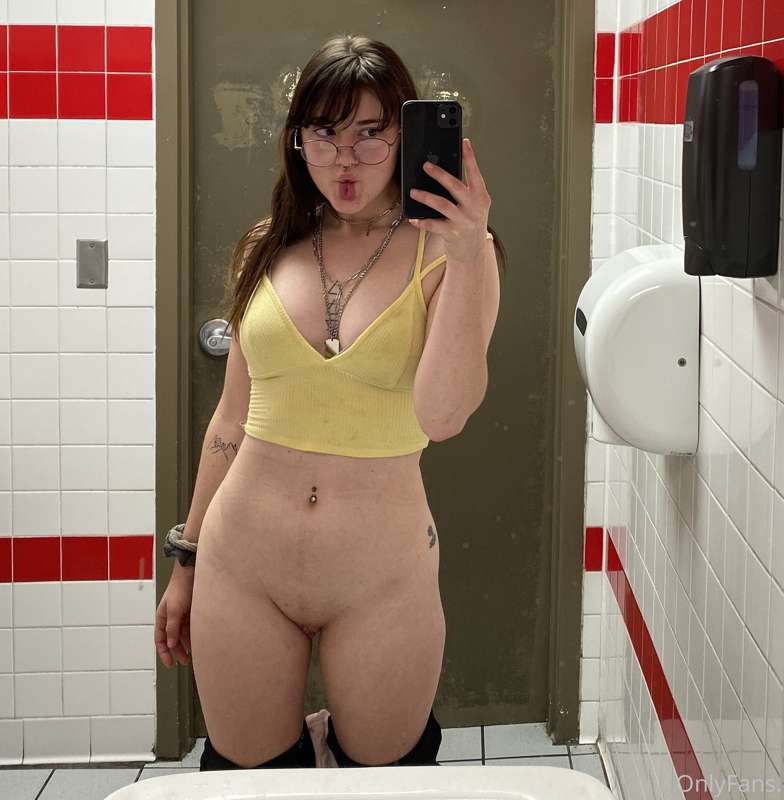 at it again in another public restroom 🤪
