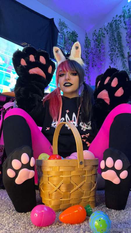 Happy Easter every bunny! 🐰🖤 the Easter bunny is here with l.. 20