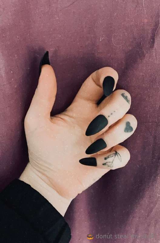 Who’s a sucker for long black nails digging into your back?