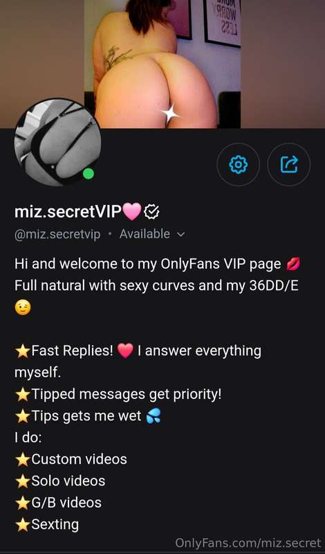 I have started a VIP page so I hope I see you there and you ..