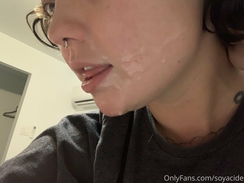 I don’t know how to model semen on my face yet. Forgive me.... 6