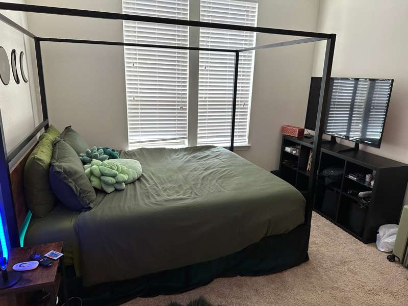 "I am so happy with how far my bedroom has come. I have never.." by