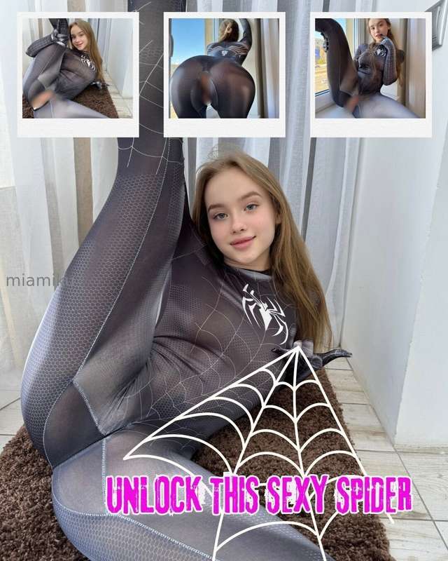 I put on this Spiderman costume, it hugs every curve of my b..