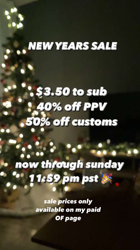 $3.50 SALE on my VIP onlyfans
40% off all PPV
50% off custom..