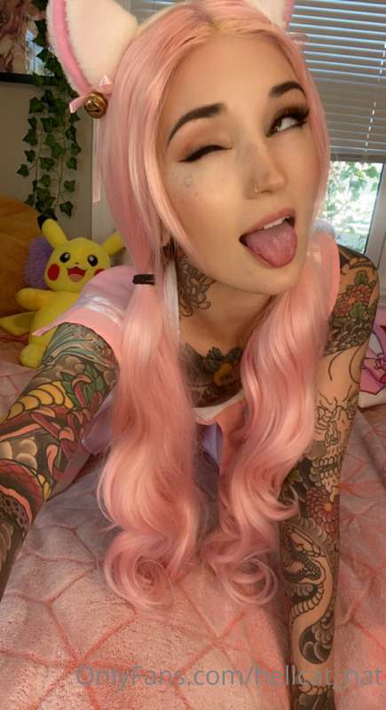 Practicing my Belle Delphine cosplay 💋 I followed an “e girl.. 5