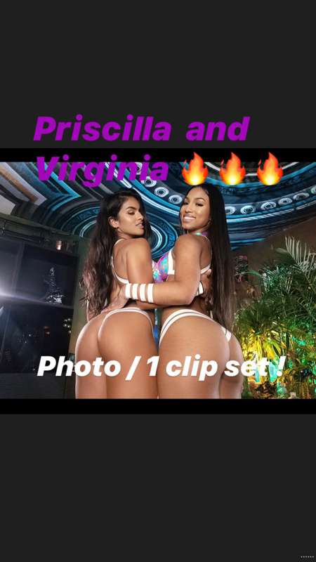 Priscilla and Virginia in white and Pegasus tape 😍🔥.     Pho..