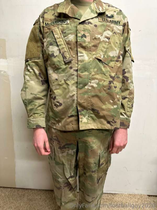 The private doing a little stripping down to his military br.. 5
