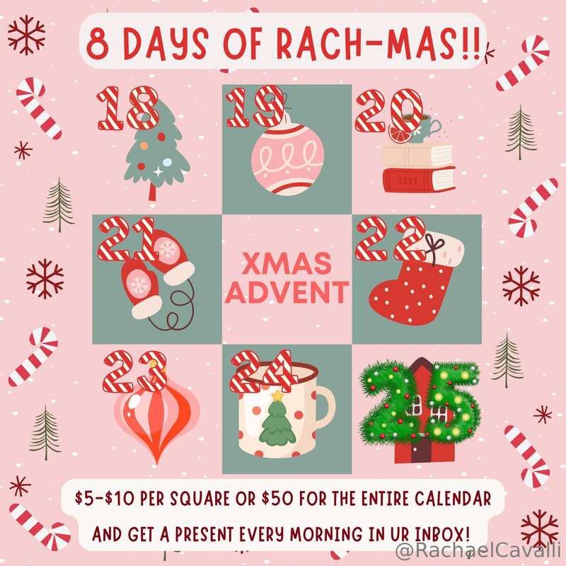 CHRISTMAS ADVENT CALENDAR 🎄Starts on Dec. 18th and ends the ..