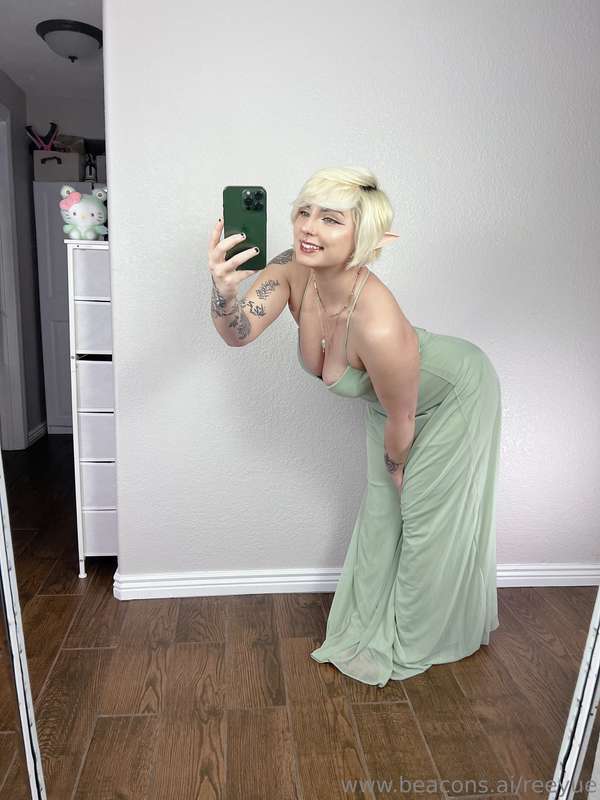 do I look pretty in this dress? you can't even tell im not w..