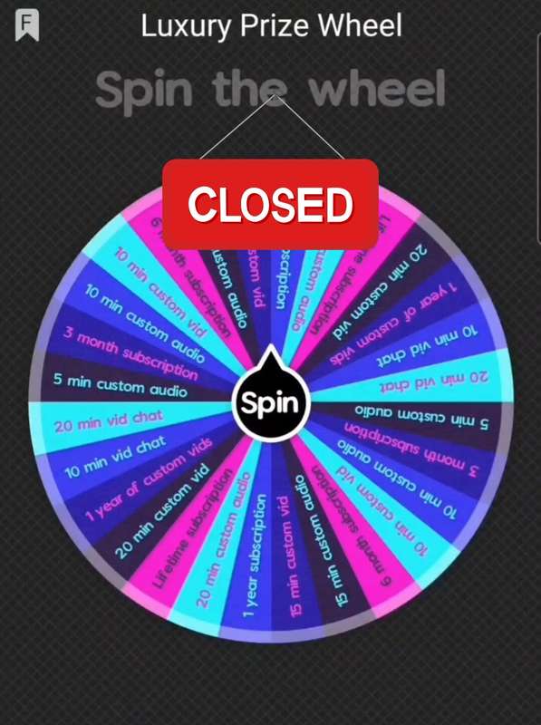 Luxury Prize Wheel-The Luxury Prize Wheel is open until Apri..