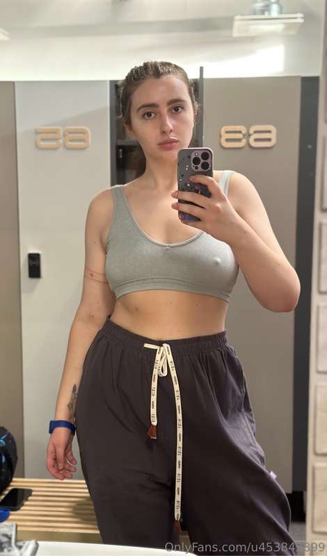 My guys, me and my one nipple in the gym. The other one stay..
