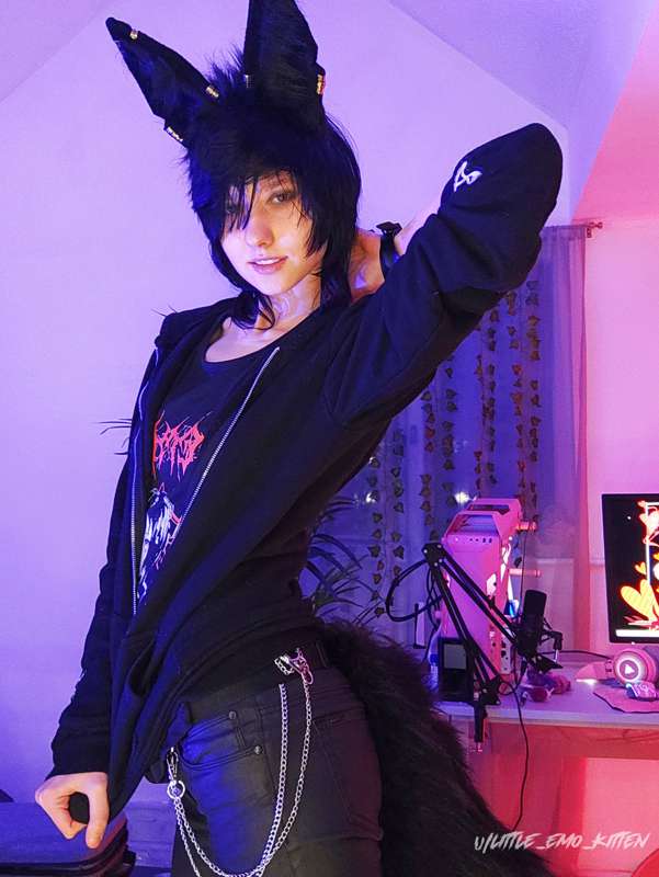 I bought myself Anubis ears and tail. Do you like me more wi.. 8