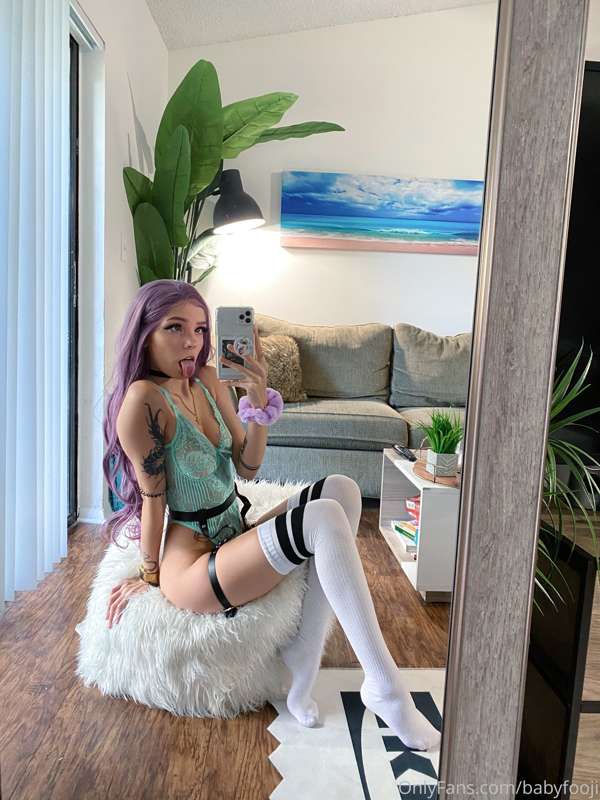purple and mint green lingerie set pics <3 25