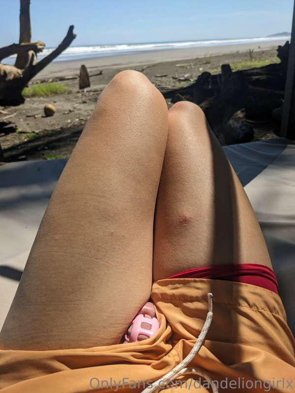 that moment when you are on vacation and locked in chastity .. 1