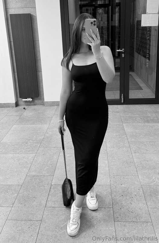 The black dress is perfect for evening outings, I love the w..