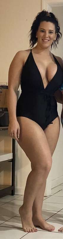 Tried on a few swim suits for my man tonight.... he always g..