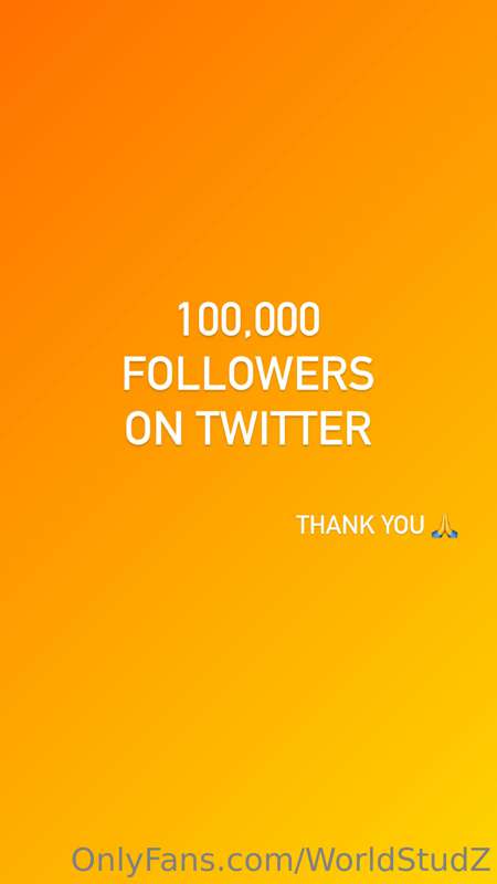 I’ve got a small occasion today. 
I reached 100K followers o..