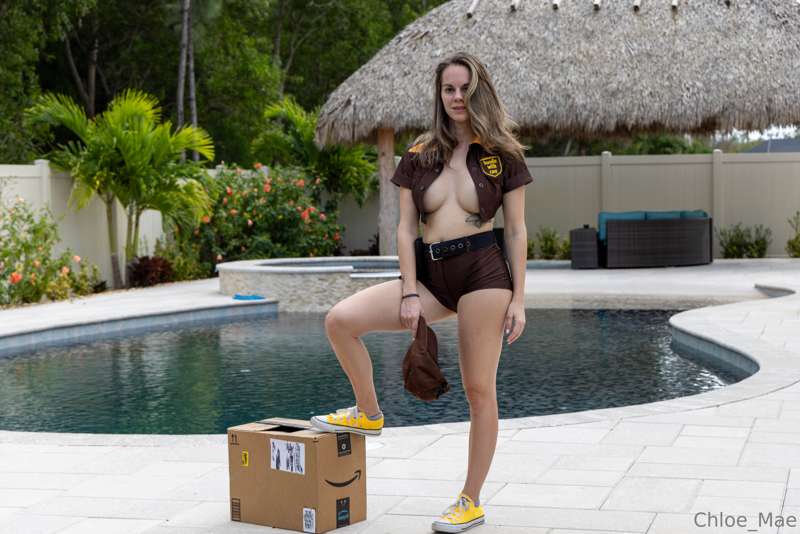 Special delivery—she’s hot, half-dressed, and ready to be un..