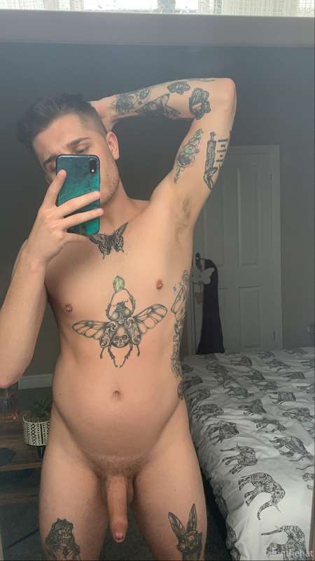 Don’t know why my penis looks so long in this, maybe it’s ju..