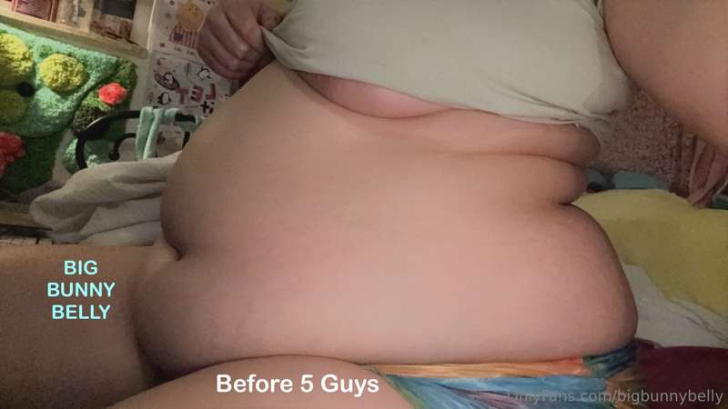 Before 5 guys, also from yesterday about 2 hours after I ate.. 5