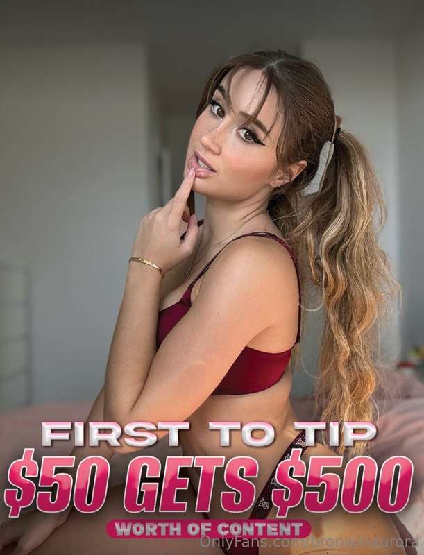 ❤️ FIRST FAN TO TIP $50 GETS $500 WORTH OF CONTENT ❤️