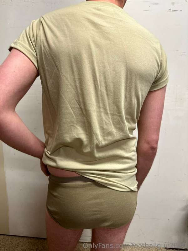 The private doing a little stripping down to his military br.. 21